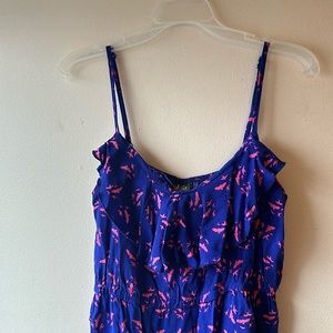 Cinched ruffle dress